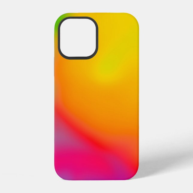 Abstract soft cloud background in pastel colourful iPhone case (Back)