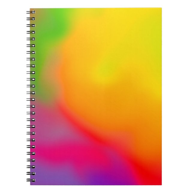 Abstract soft cloud background in pastel colourful notebook (Front)