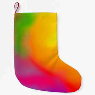 Abstract soft cloud background in pastel colourful small christmas stocking