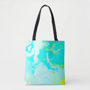 Abstract soft cloud background in pastel colourful tote bag
