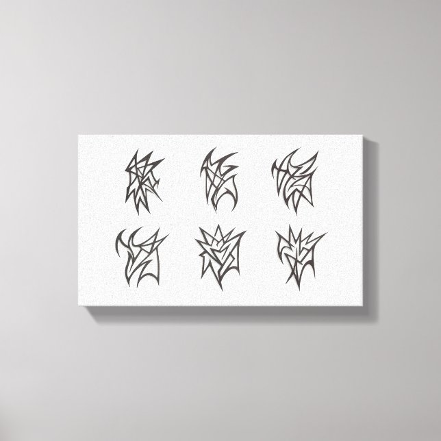 Abstract Soft Echoes Canvas Print (Front)