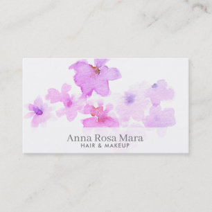 *~* Abstract Soft Elegant Floral Watercolor Pretty Business Card