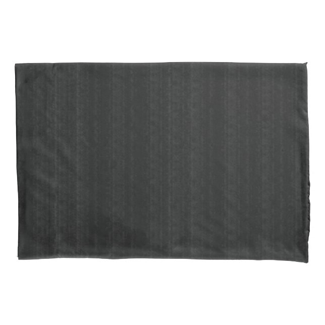 Abstract Soft Hues Deep Charcoal Subtle Stripe Pillowcase (Front-Left)