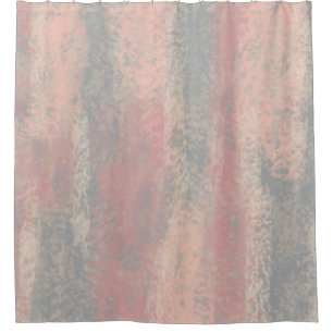 Abstract Soft Hues Grey Beige Pink Shower Curtain