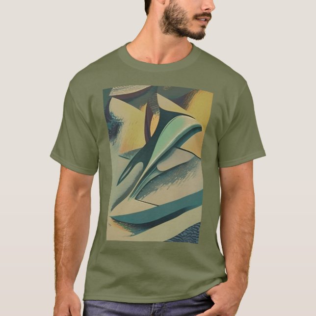 Abstract soft strokes T-Shirt (Front)