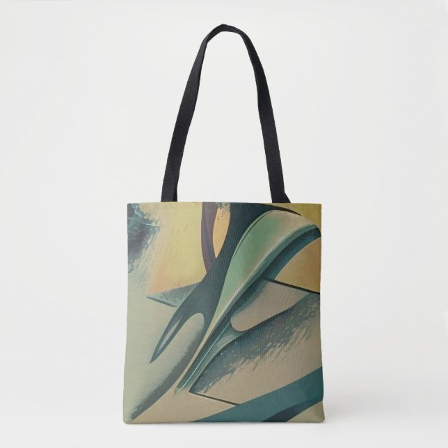 Abstract soft strokes tote bag (Front)