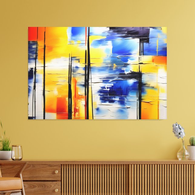 Abstract Softness Canvas Print (Insitu(LivingRoom))