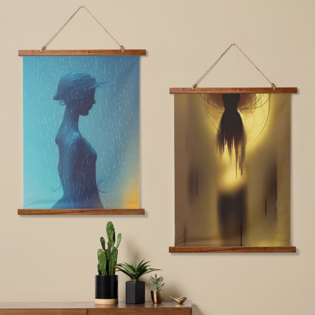 Abstract Soulless Hanging Tapestry (Asymmetrical)
