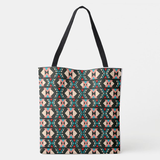 Abstract Southwest Boho  Tote Bag (Back)