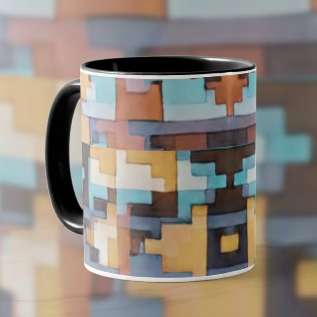 Abstract Southwest Inspired Earth Tones Mug (Creator Uploaded)