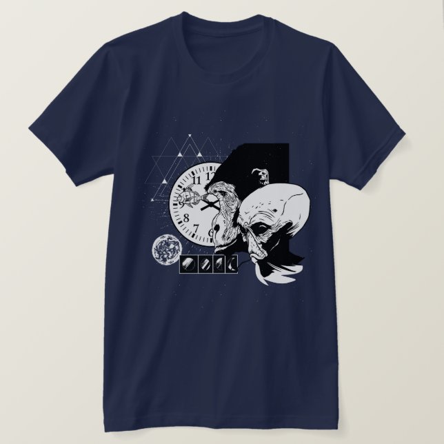 Abstract Space Monkey T-Shirt (Design Front)