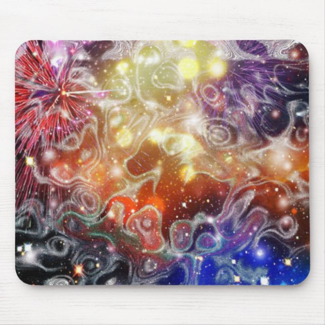 Abstract Space Mouse Mat (Front)