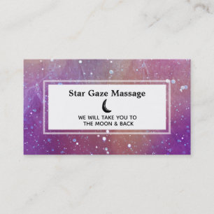 *~* Abstract Space Nebual Universe Stars Glitter Business Card