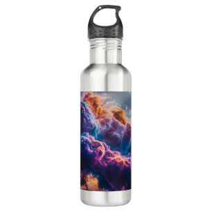 Abstract Space Nebula Art - Colorful Cosmic 710 Ml Water Bottle