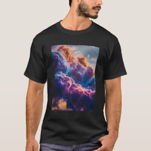 Abstract Space Nebula Art - Colorful Cosmic T-Shirt
