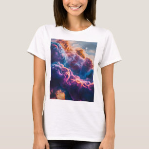 Abstract Space Nebula Art - Colorful Cosmic T-Shirt