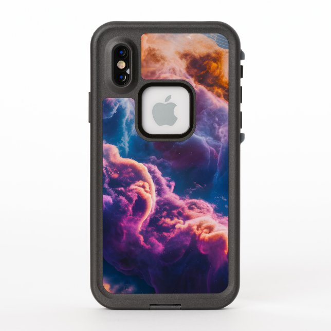 Abstract Space Nebula Art - Colorful Iphone XS  (Back)