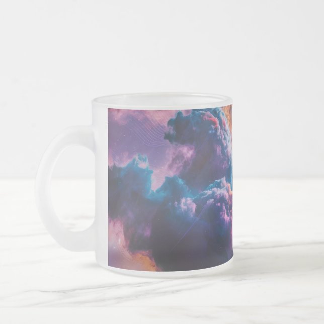 Abstract Space Nebula Art - Colorful Mug (Left)