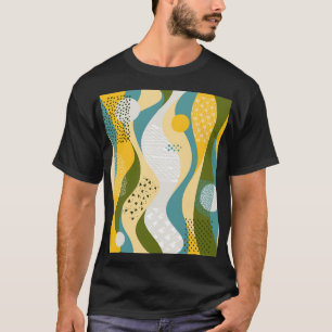 Abstract Space: Smooth Line Ornaments. T-Shirt