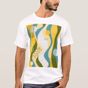 Abstract Space: Smooth Line Ornaments. T-Shirt