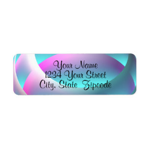 Abstract Sphere Return Address Labels