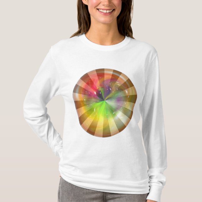 Abstract Sphere with Light Effect T-Shirt (Front)