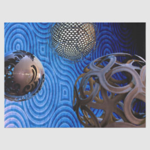abstract spheres tissue paper