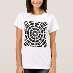 abstract spider web concentric pattern T-Shirt