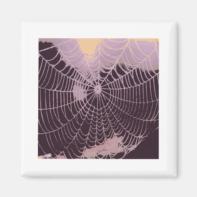 Abstract Spider  Web Magnet (Front)