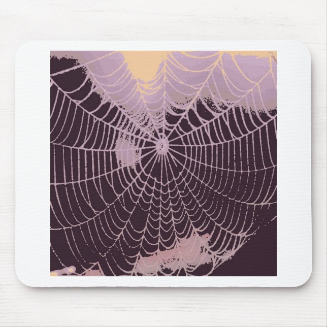 Abstract Spider  Web Mouse Mat (Front)
