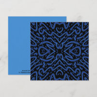 Abstract Spiny Crest Spiked In Blue Colors Pattern
