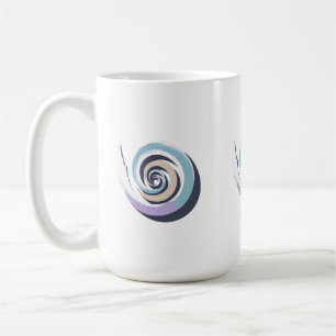 Abstract Spiral Brushstroke Vector – Meditative Pa Coffee Mug