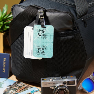 Abstract Spiral Delight Luggage Tag