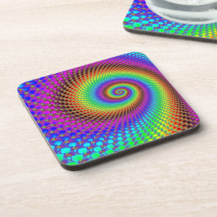 Abstract Spiral Fractal Coaster