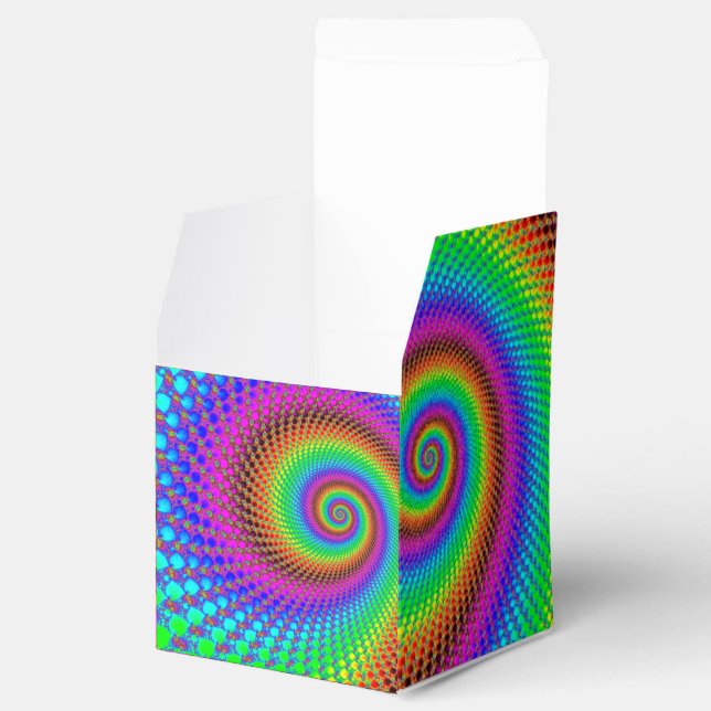 Abstract Spiral Fractal Favour Box (Opened)