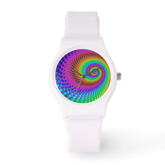 Abstract Spiral Fractal Watch (Front)