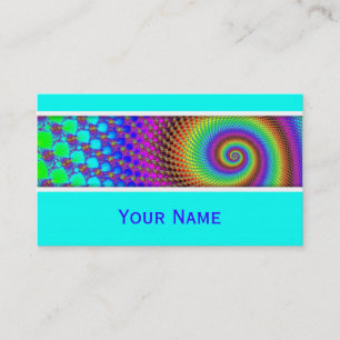 Abstract Spiral Fractal + your text Business Card