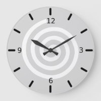 Abstract Spiral in Light Grey & White