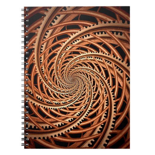 Abstract - Spiral - Mental roller coaster Notebook (Front)