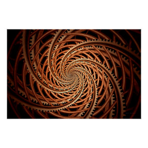 Abstract - Spiral - Mental roller coaster Poster