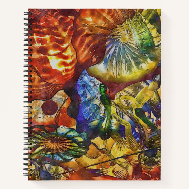 Abstract Spiral Notebook (Front)