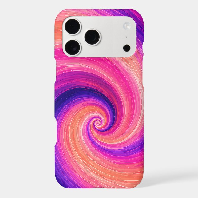 Abstract Spiral Paint Swirl Pattern (Back)