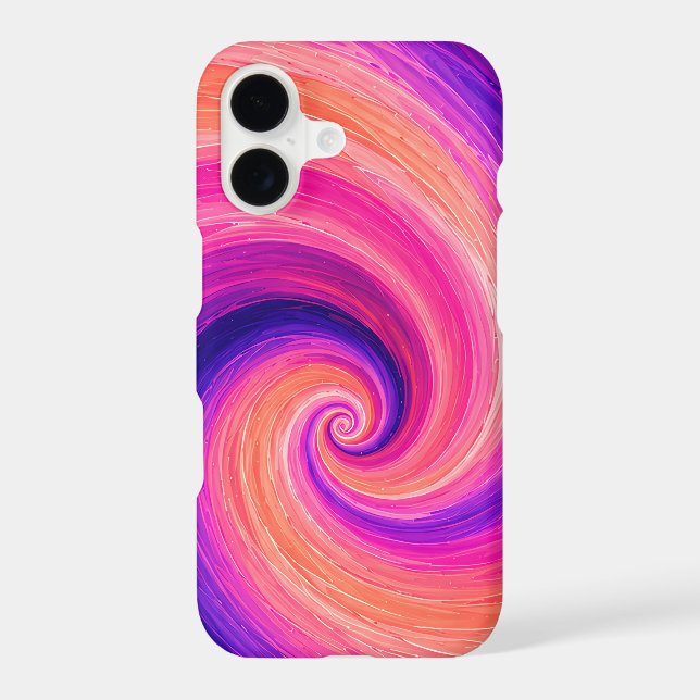 Abstract Spiral Paint Swirl Pattern (Back)