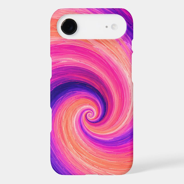 Abstract Spiral Paint Swirl Pattern (Back)