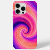 Abstract Spiral Paint Swirl Pattern