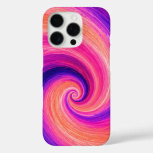 Abstract Spiral Paint Swirl Pattern iPhone 16 Pro Case