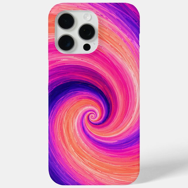 Abstract Spiral Paint Swirl Pattern Case-Mate iPhone Case (Back)
