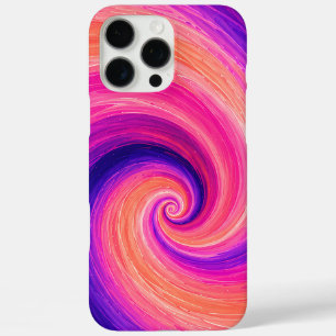 Abstract Spiral Paint Swirl Pattern iPhone 16 Pro Max Case