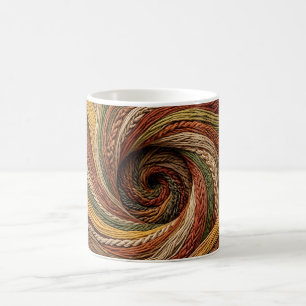 Abstract Spiral Staircase Earth Tone Coffee Mug