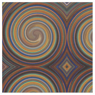 Abstract Spiral Swirl Pattern #72 Fabric